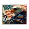 Stupell Industries Patriotic Bald Eagle Framed Giclee Art